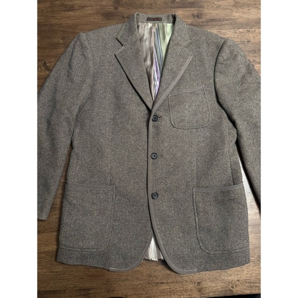 Etro Other - Etro Milano Men’s Briseide‎  Blazer Jacket Brown Angora Cashmere Lana Sz 50